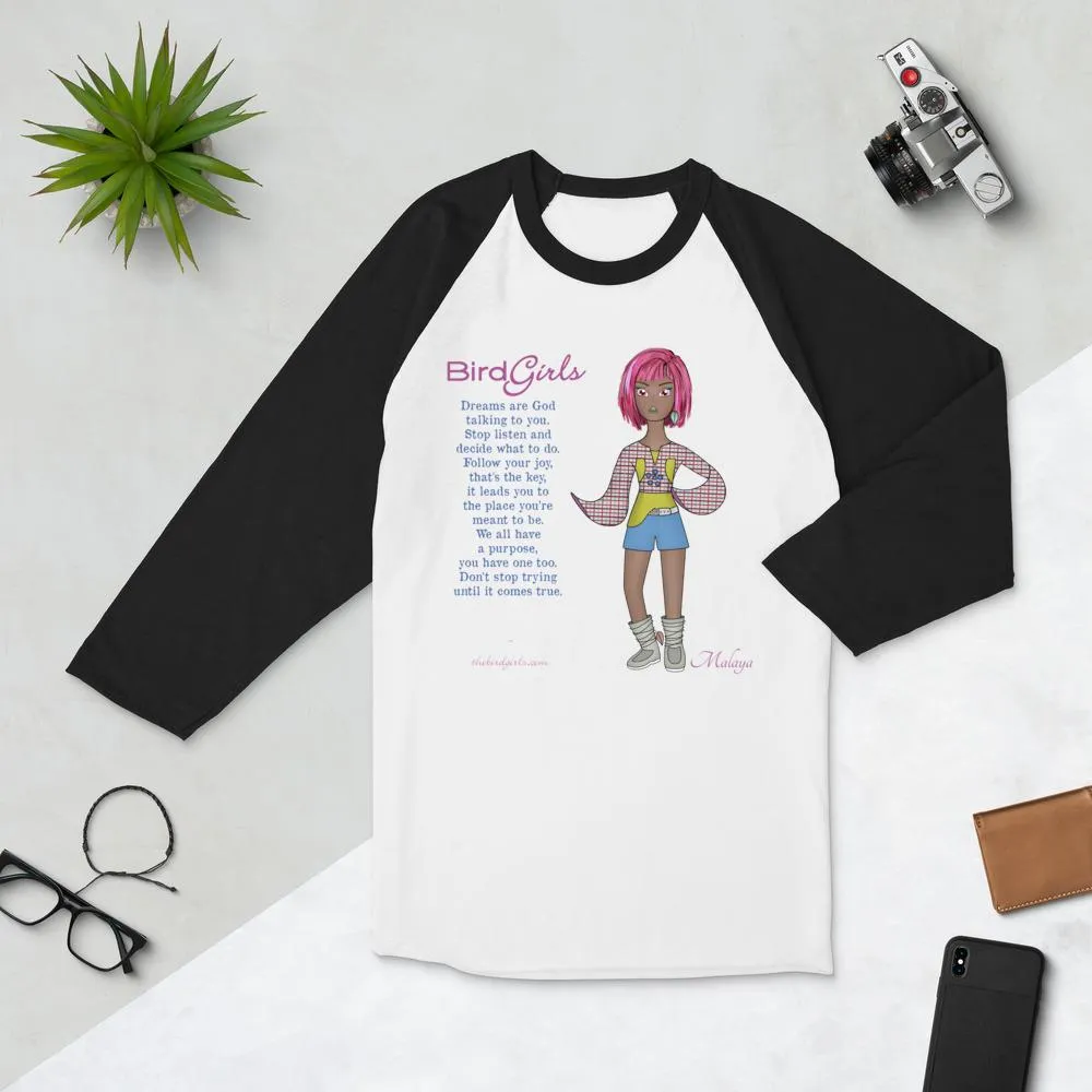 Malaya 3/4 sleeve raglan shirt