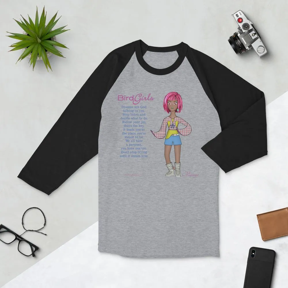 Malaya 3/4 sleeve raglan shirt