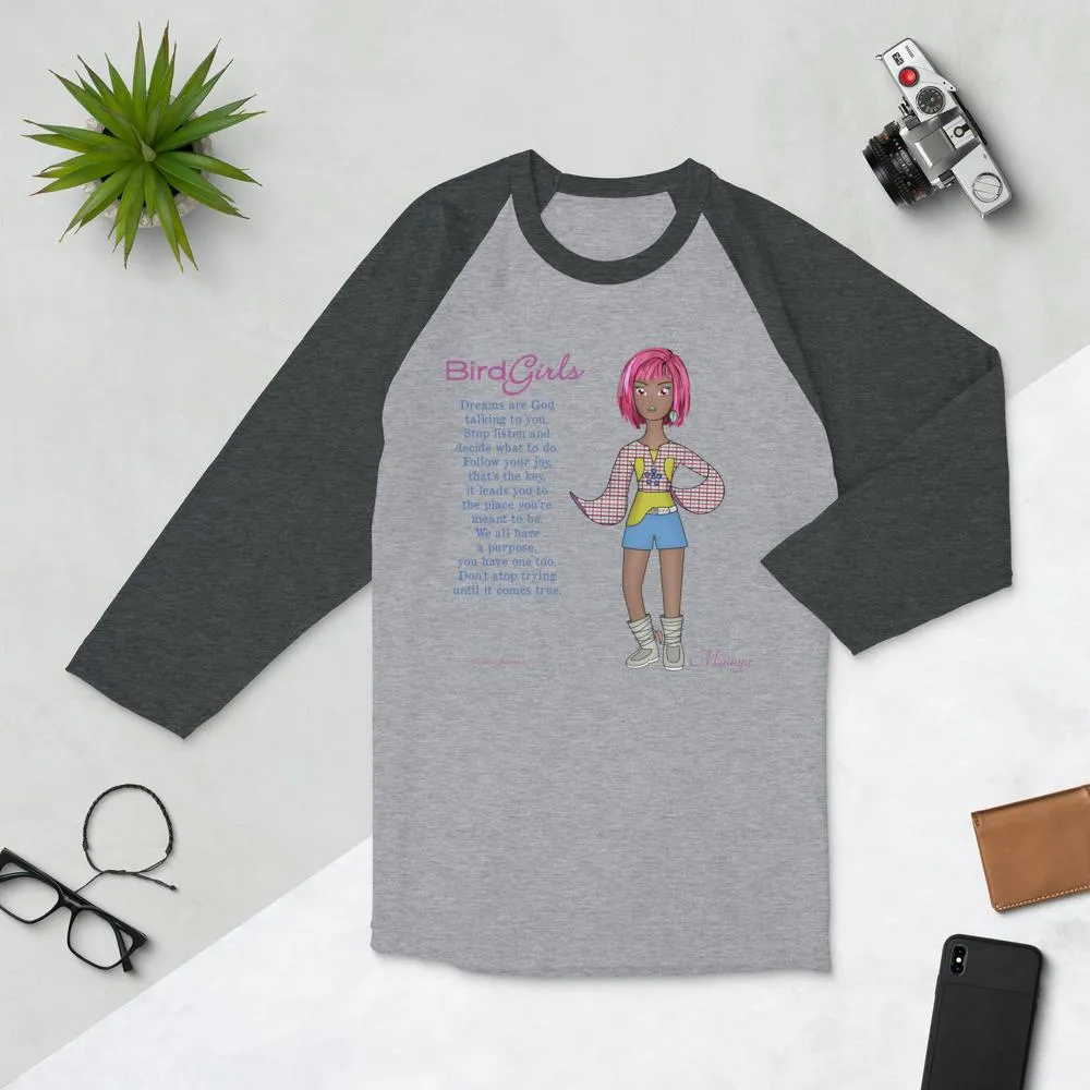 Malaya 3/4 sleeve raglan shirt