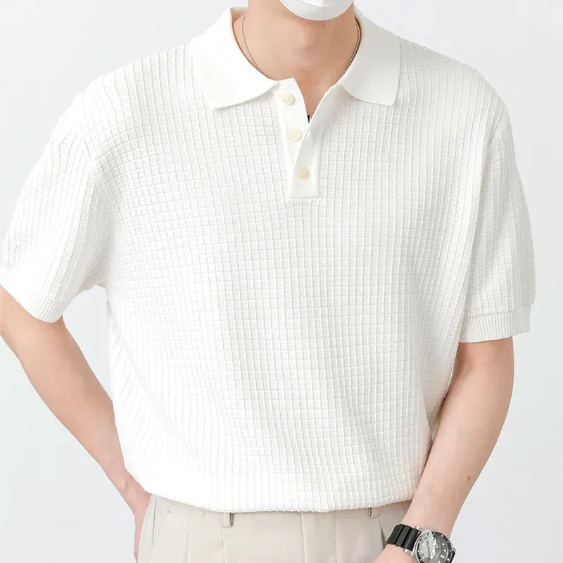 Marco Textured Knitted Polo Shirt