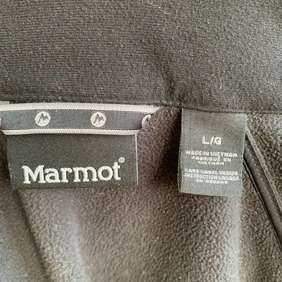Marmot soft shell jacket with hood slate grey L/G