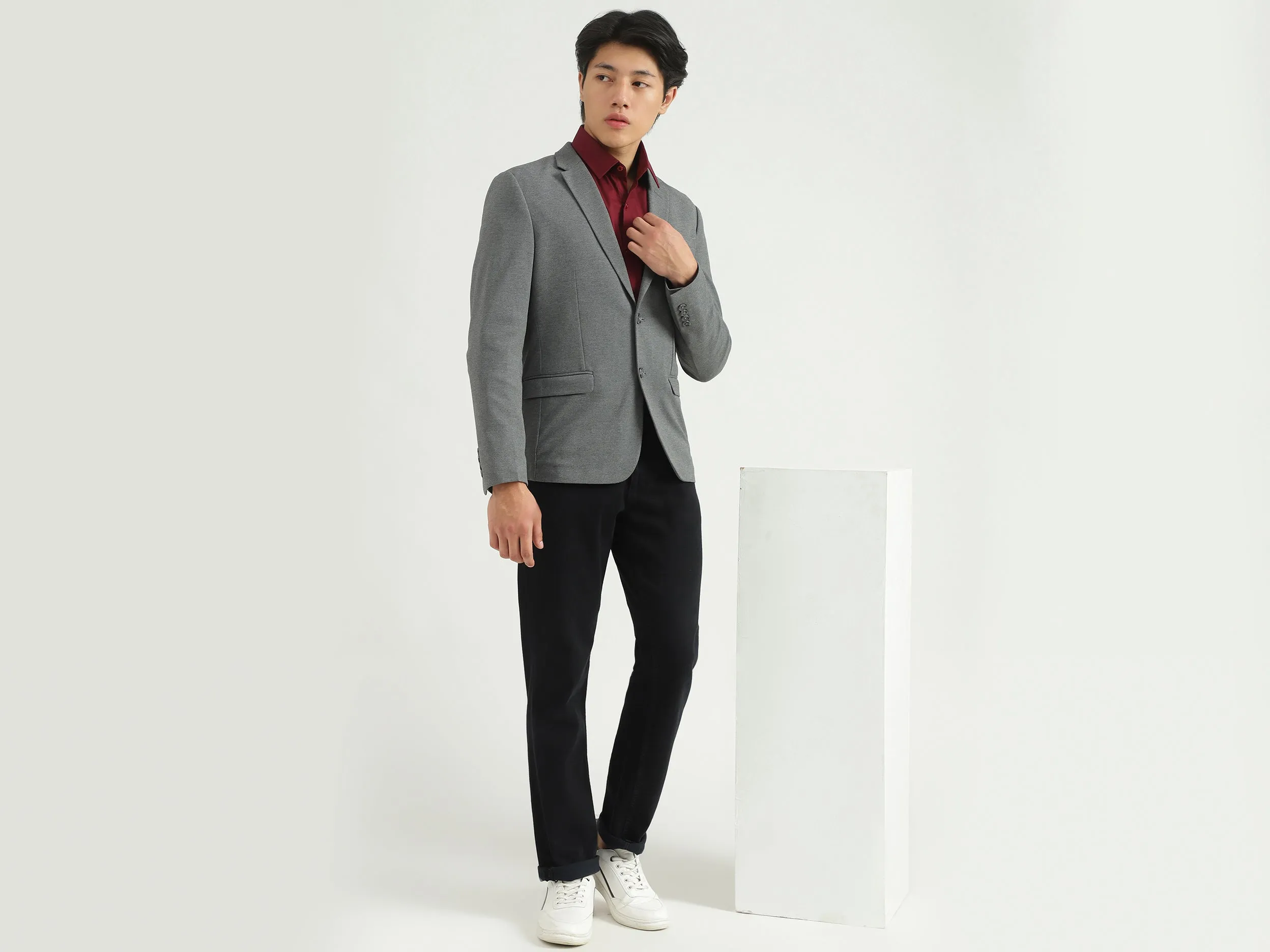 Men Solid Blazer