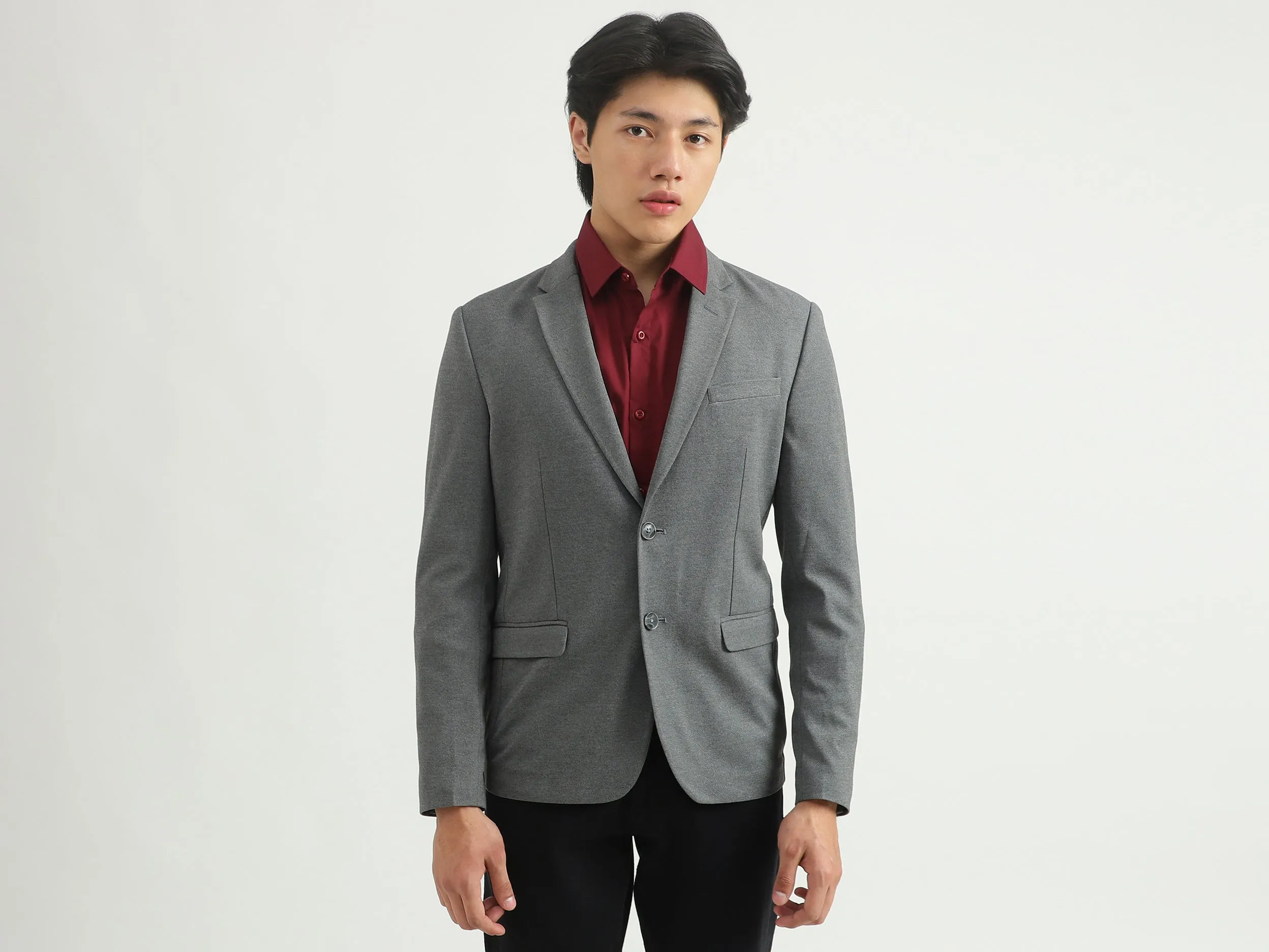 Men Solid Blazer
