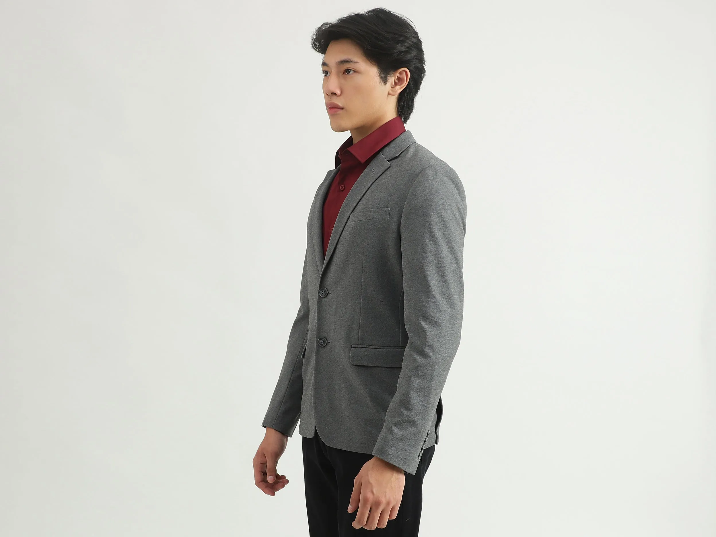 Men Solid Blazer