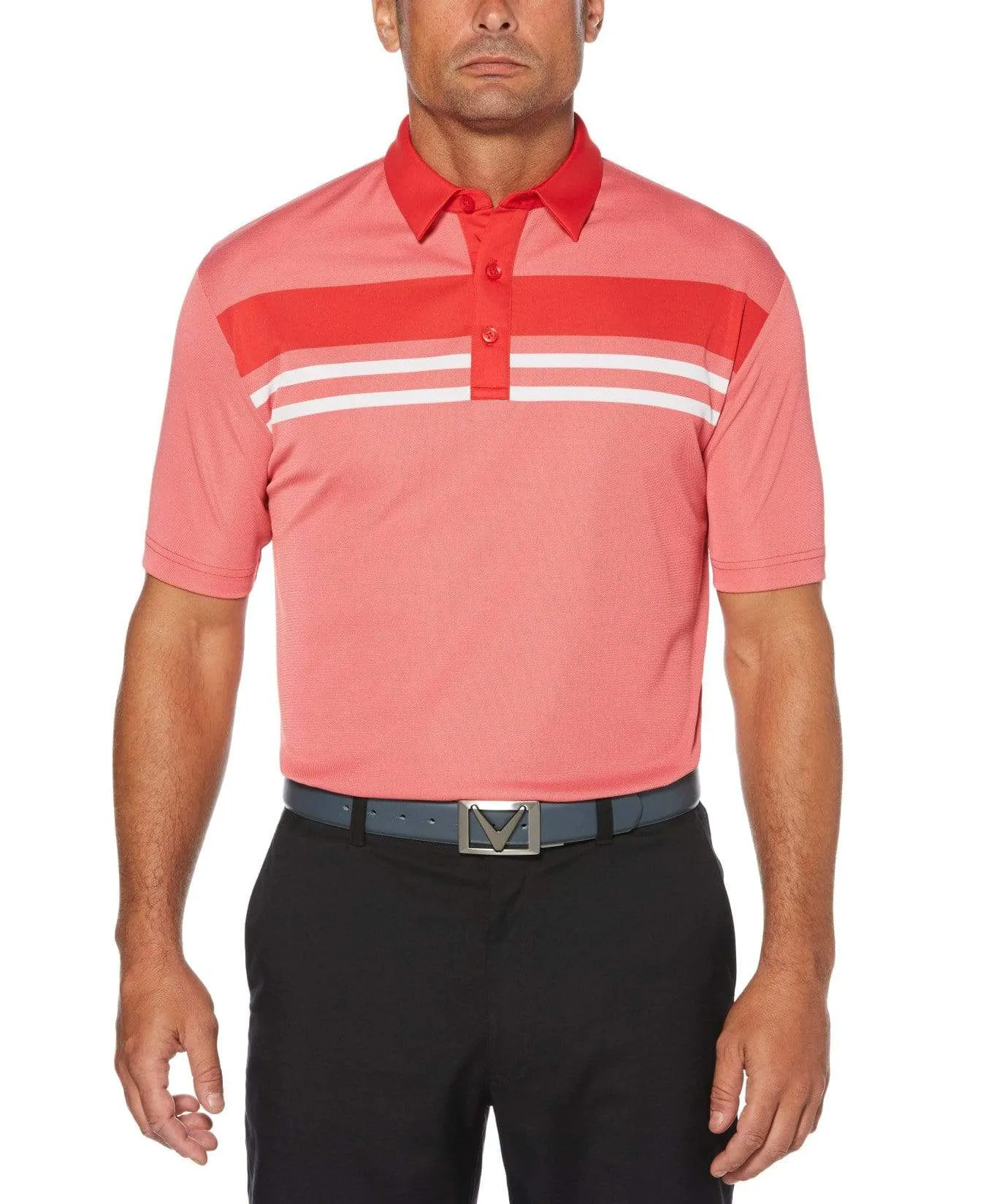 Mens Birdseye Block Polo
