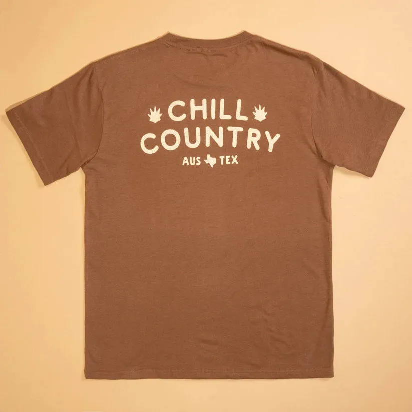 Men's Chill Country Tee - Bison Brown