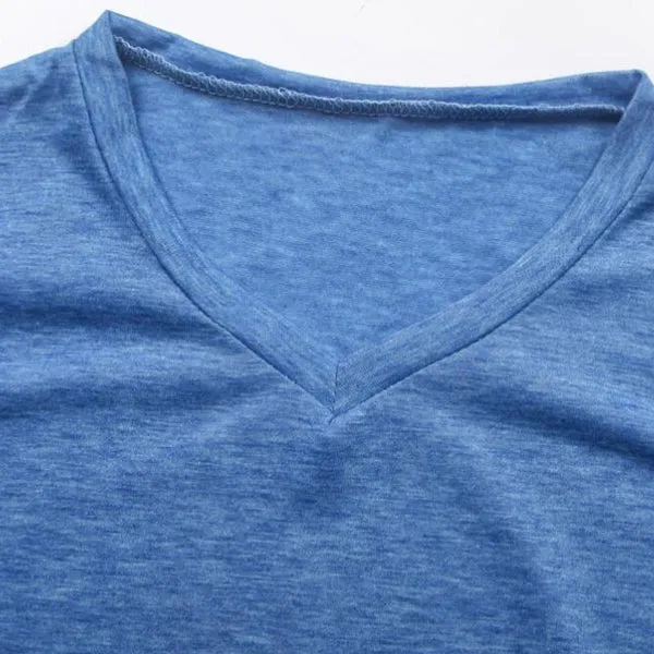 MEN'S COTTON V-NECK BOTTOMING SHIRT