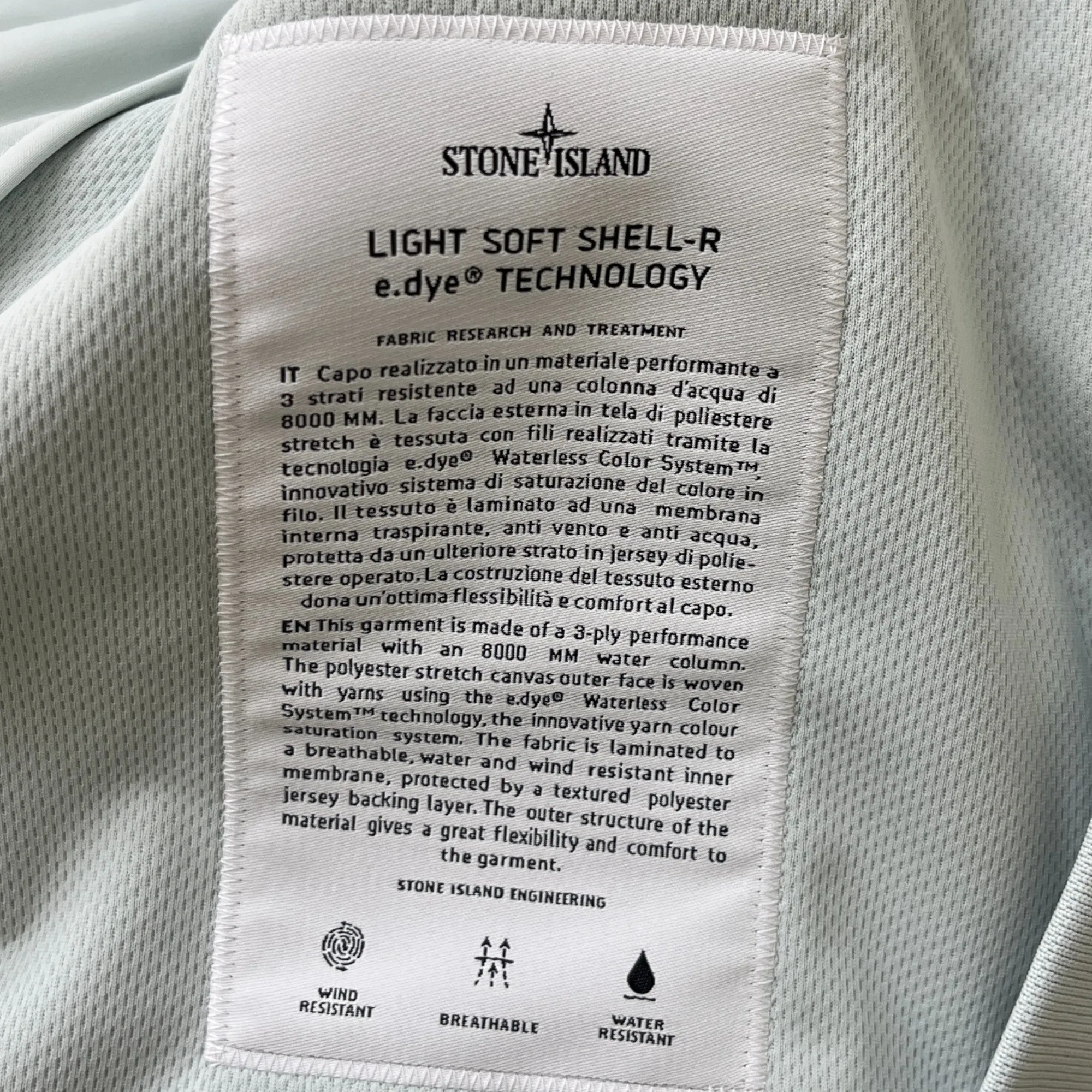 Men's Light Soft Shell-R Jacket Blue Size XXL