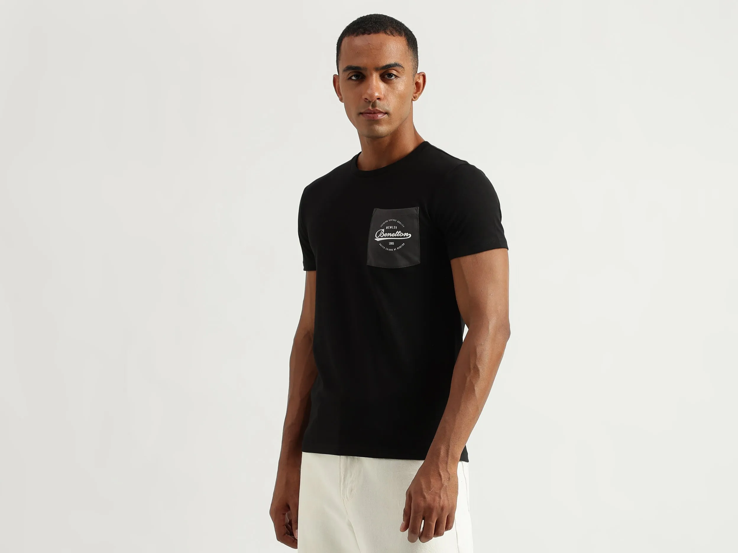 Men's Regular Fit Round Neck Solid Tshirts