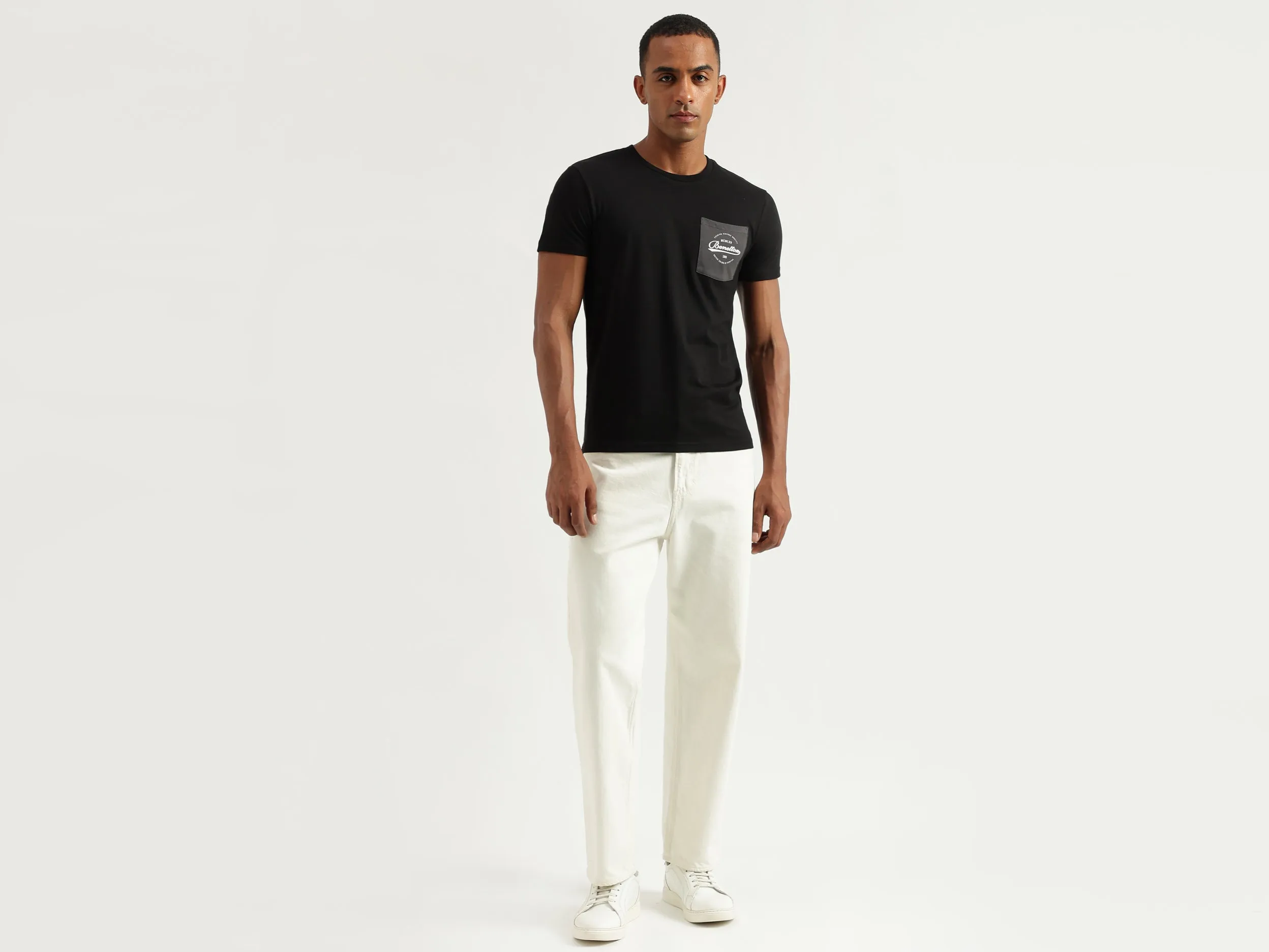 Men's Regular Fit Round Neck Solid Tshirts