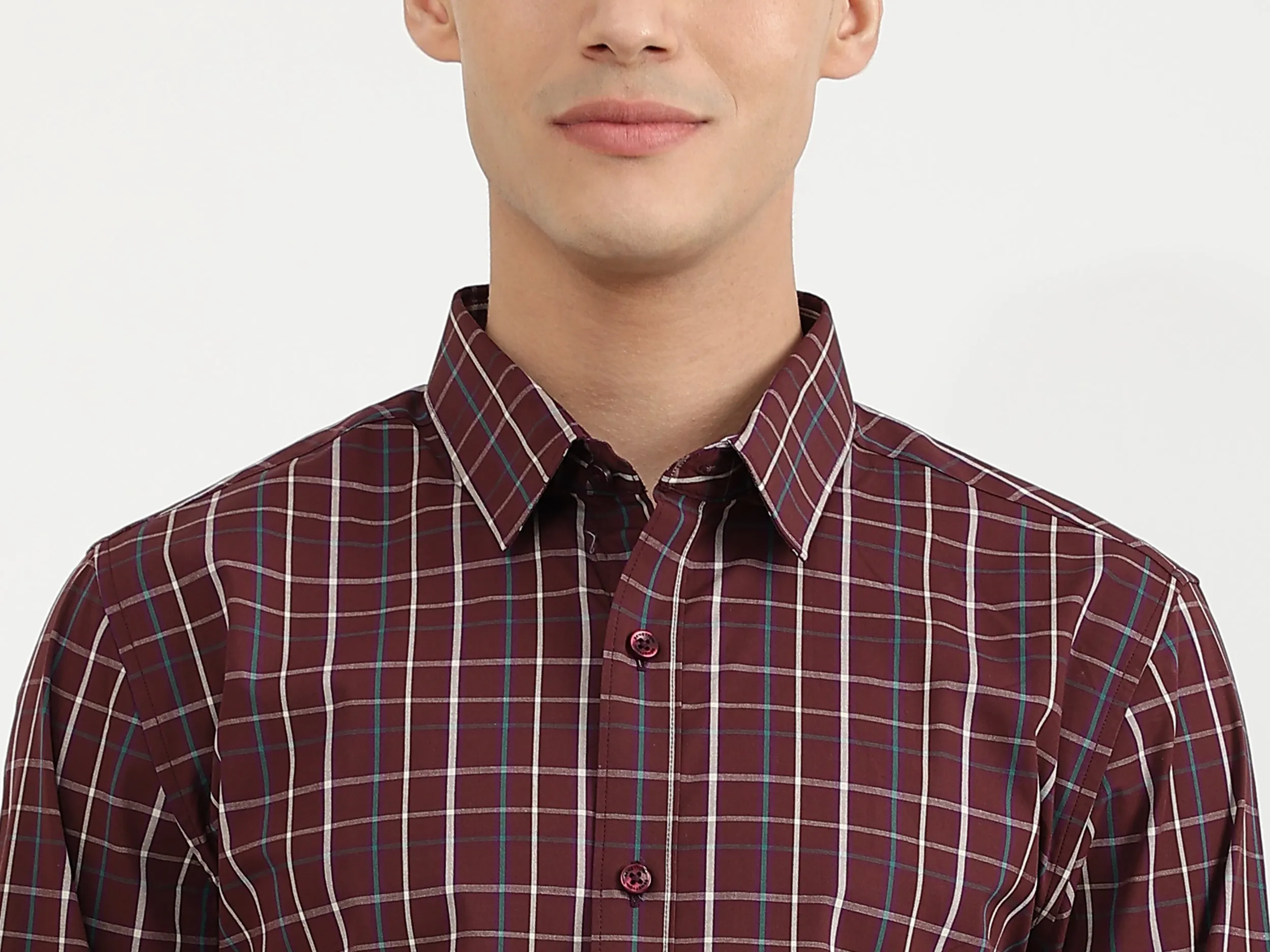 Mens Slim Fit Check Shirt