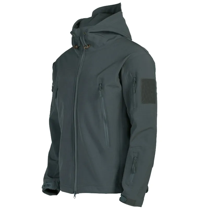 Men's Windproof Hooded Soft Shell Jacket