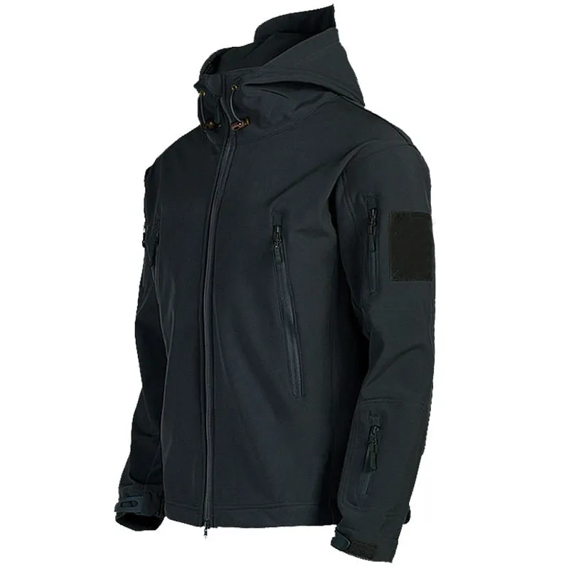 Men's Windproof Hooded Soft Shell Jacket