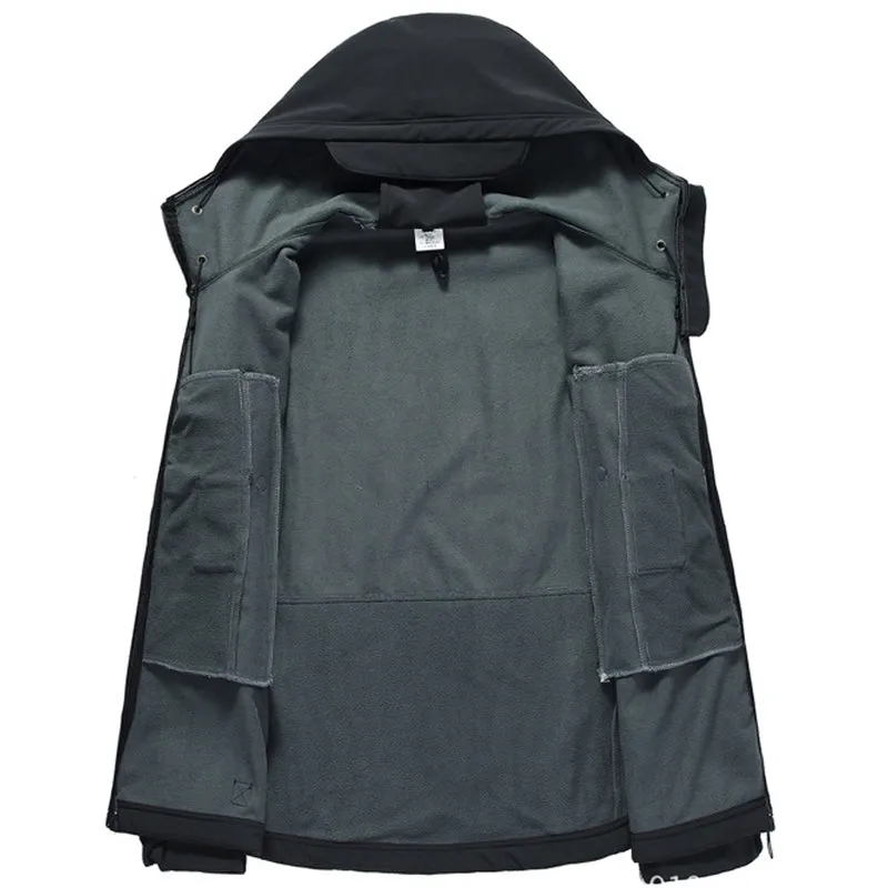 Men's Windproof Hooded Soft Shell Jacket