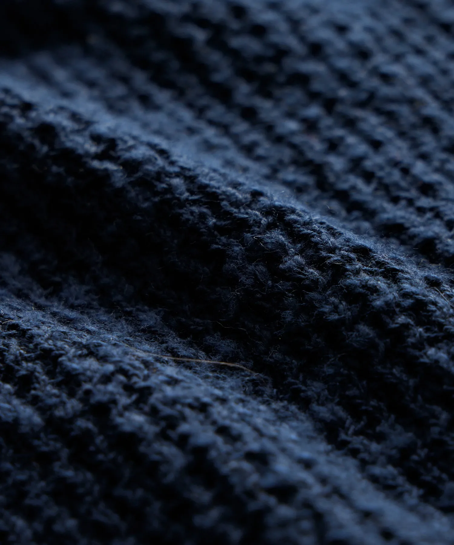 Mesh Slub Tee in Navy