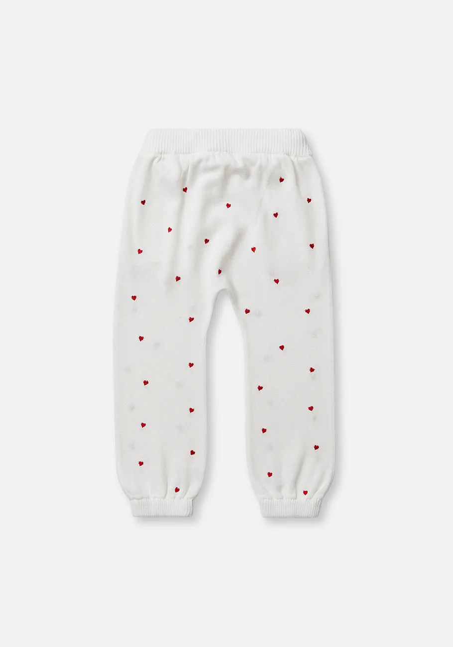 Miann & Co Kids - Knitted Track Pant - Love Heart