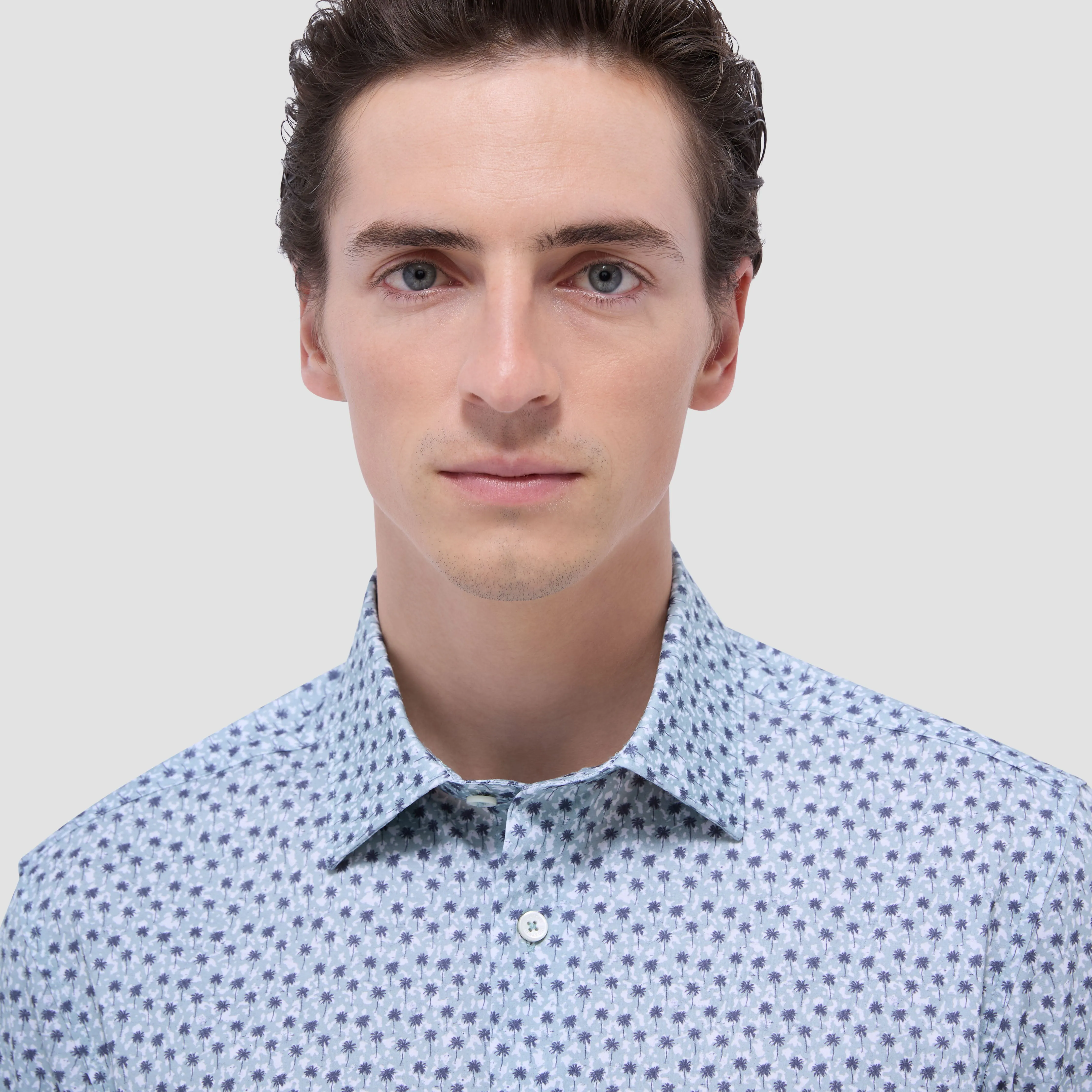 Miles Palm Tree OoohCotton Short-Sleeve Shirt