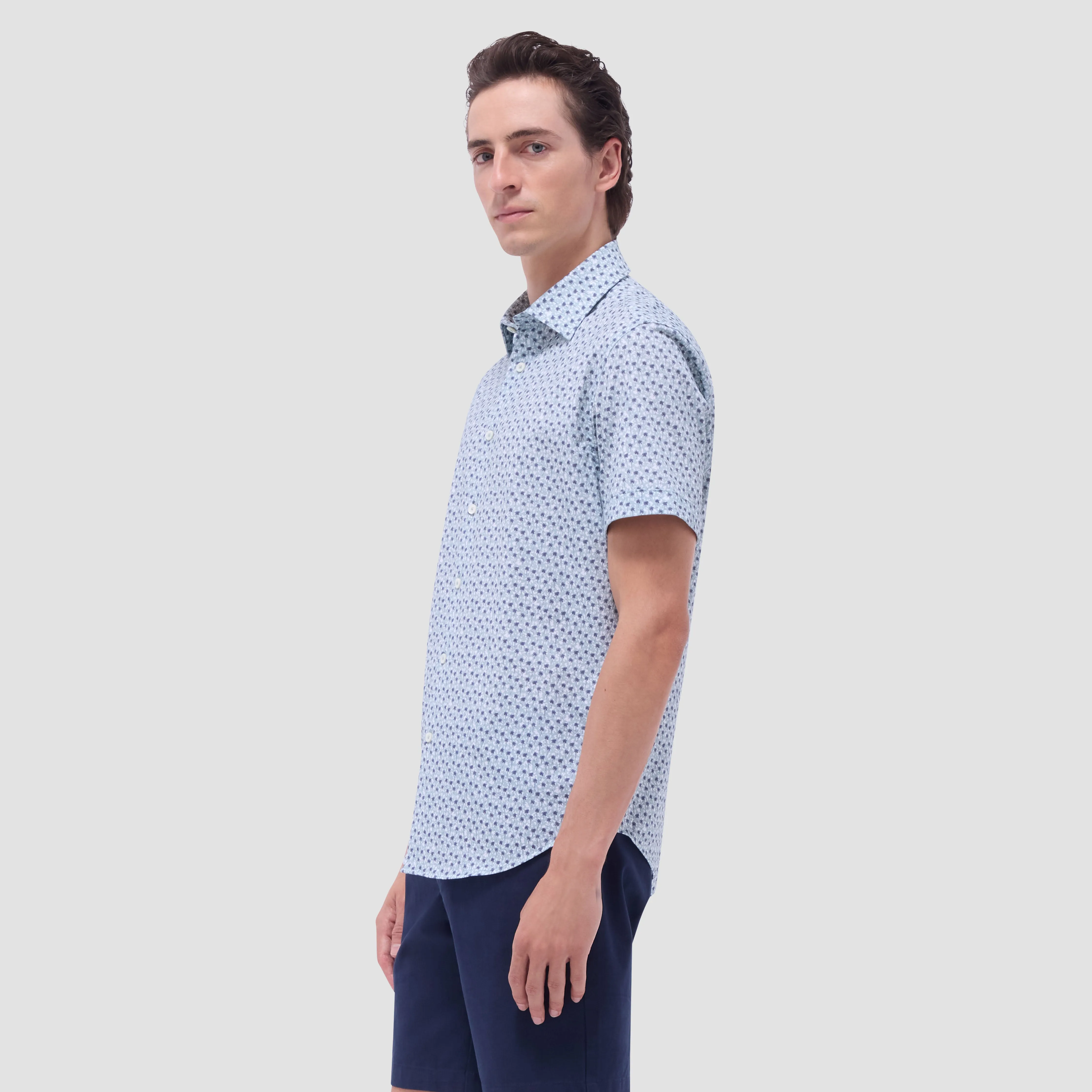 Miles Palm Tree OoohCotton Short-Sleeve Shirt