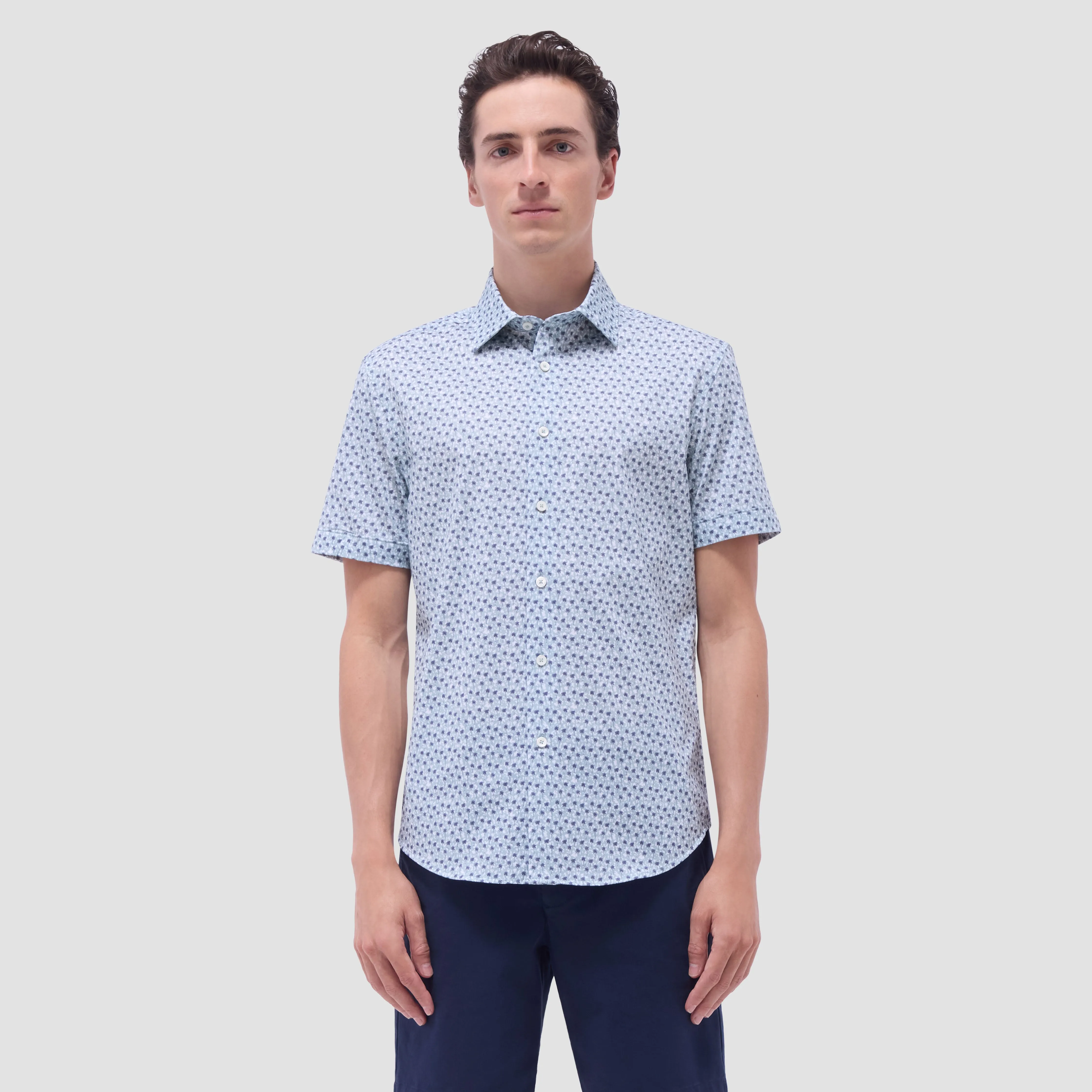 Miles Palm Tree OoohCotton Short-Sleeve Shirt