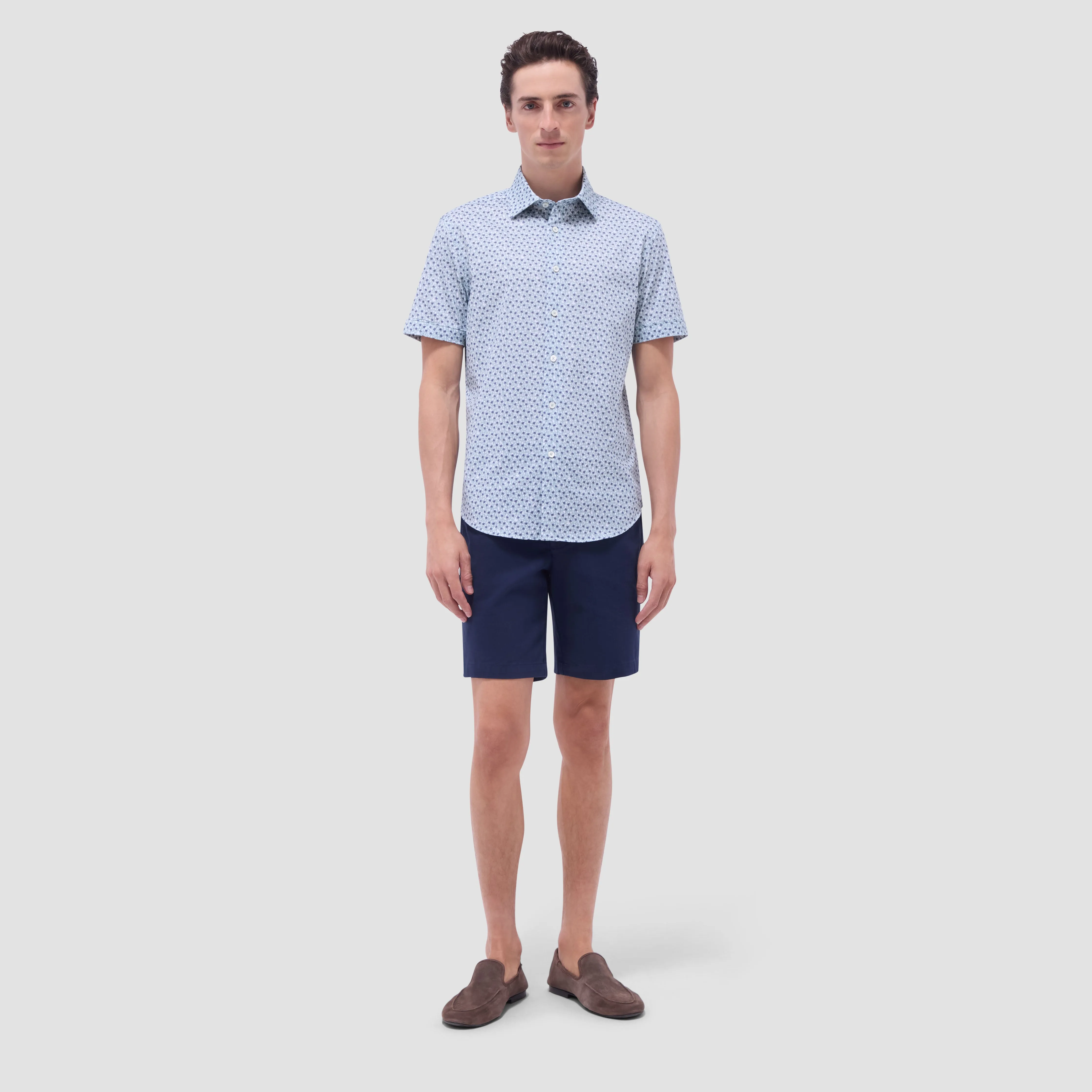 Miles Palm Tree OoohCotton Short-Sleeve Shirt