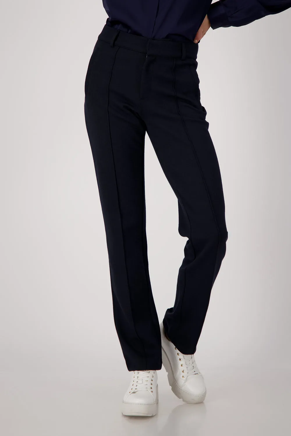 Monari Jersey Rib Look Pants M806544