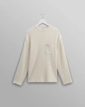 Moore L/S T-Shirt Heavy Waffle | Ecru