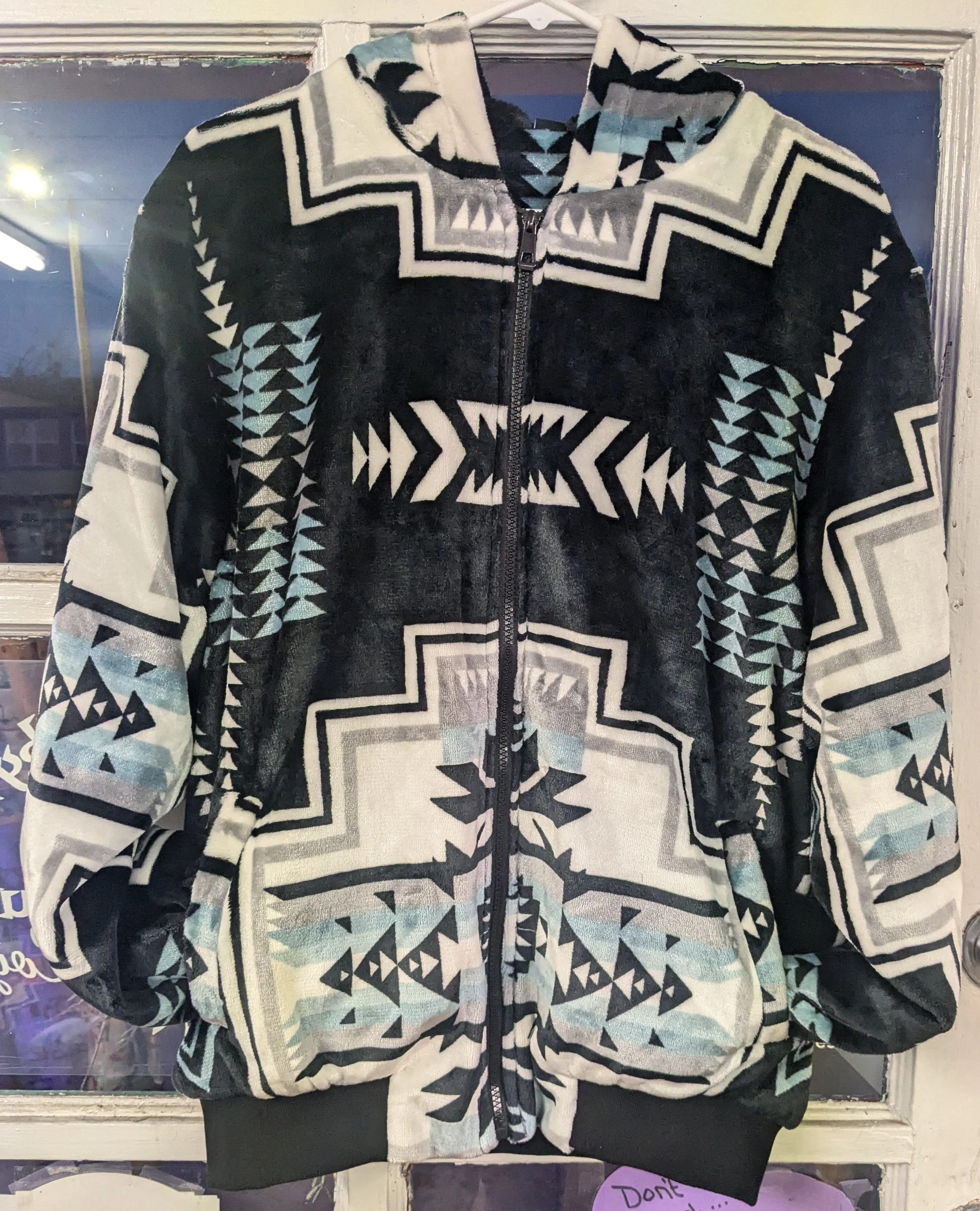 Native Print Hooded Jacket