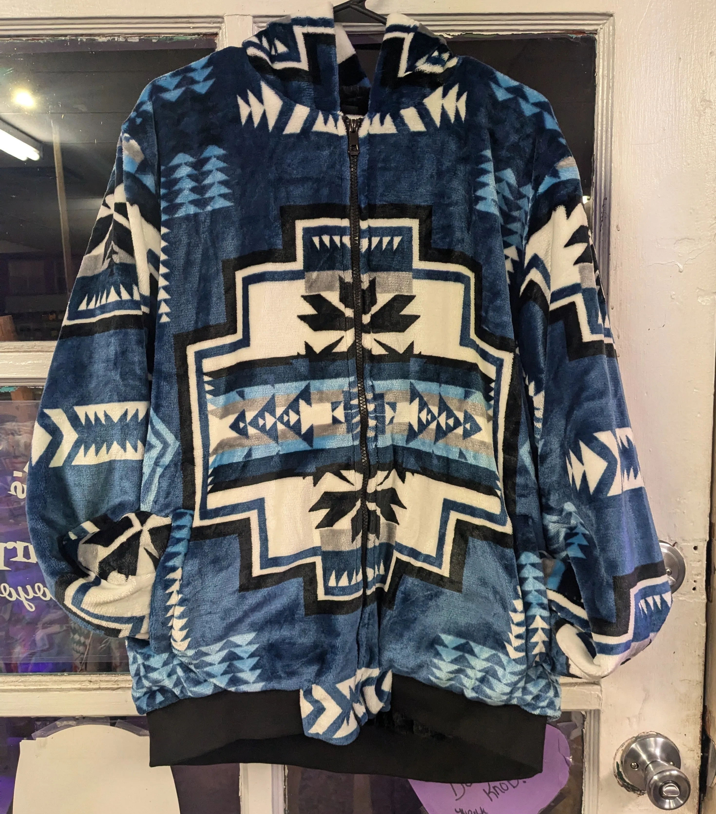 Native Print Hooded Jacket