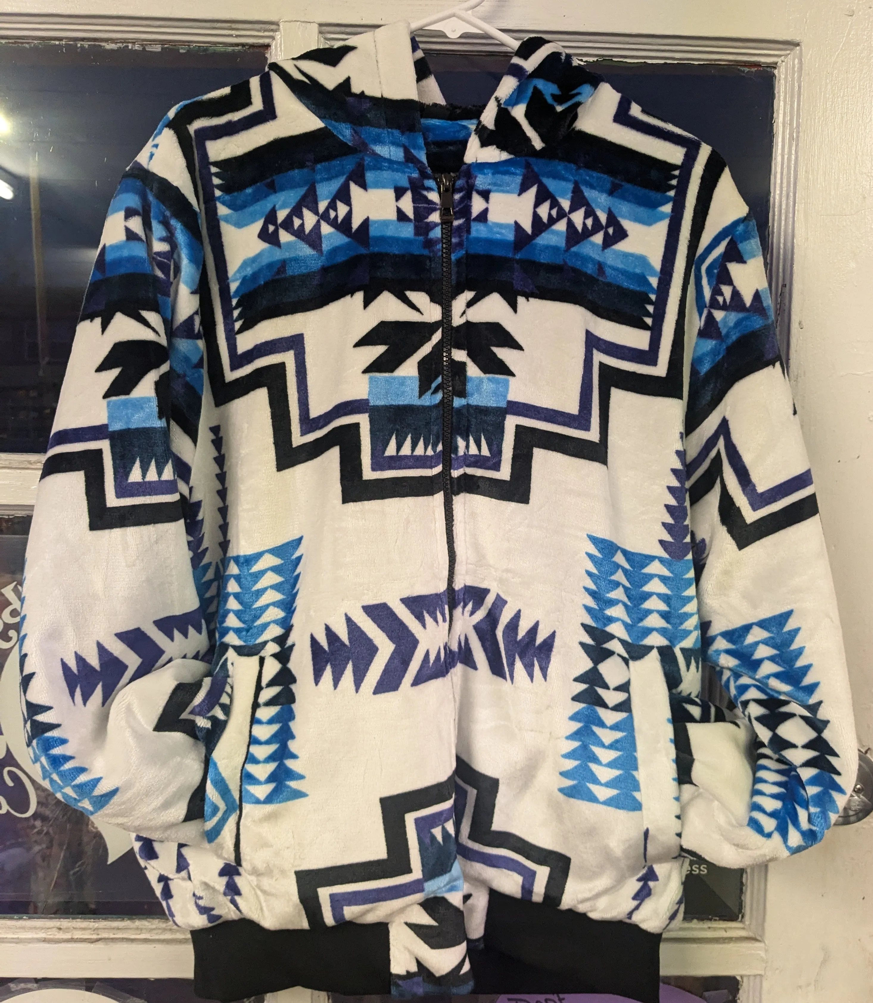 Native Print Hooded Jacket