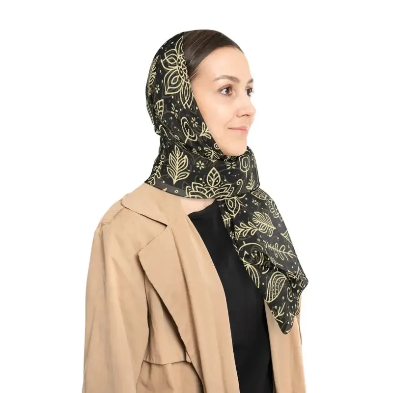 Nature Line Art Scarf Stylish Companion