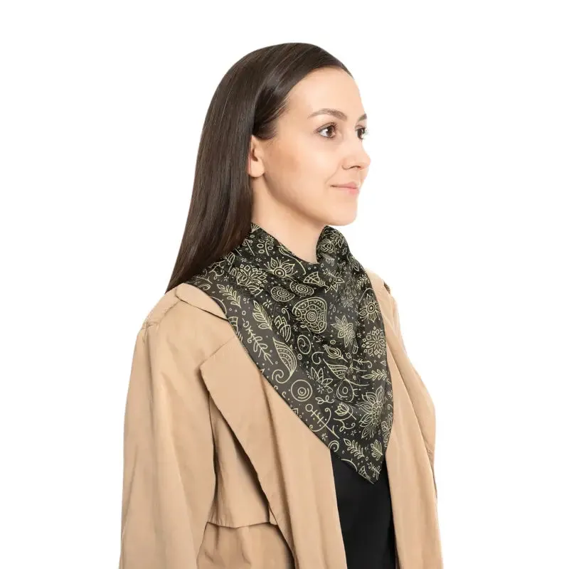 Nature Line Art Scarf Stylish Companion