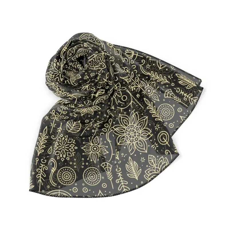 Nature Line Art Scarf Stylish Companion