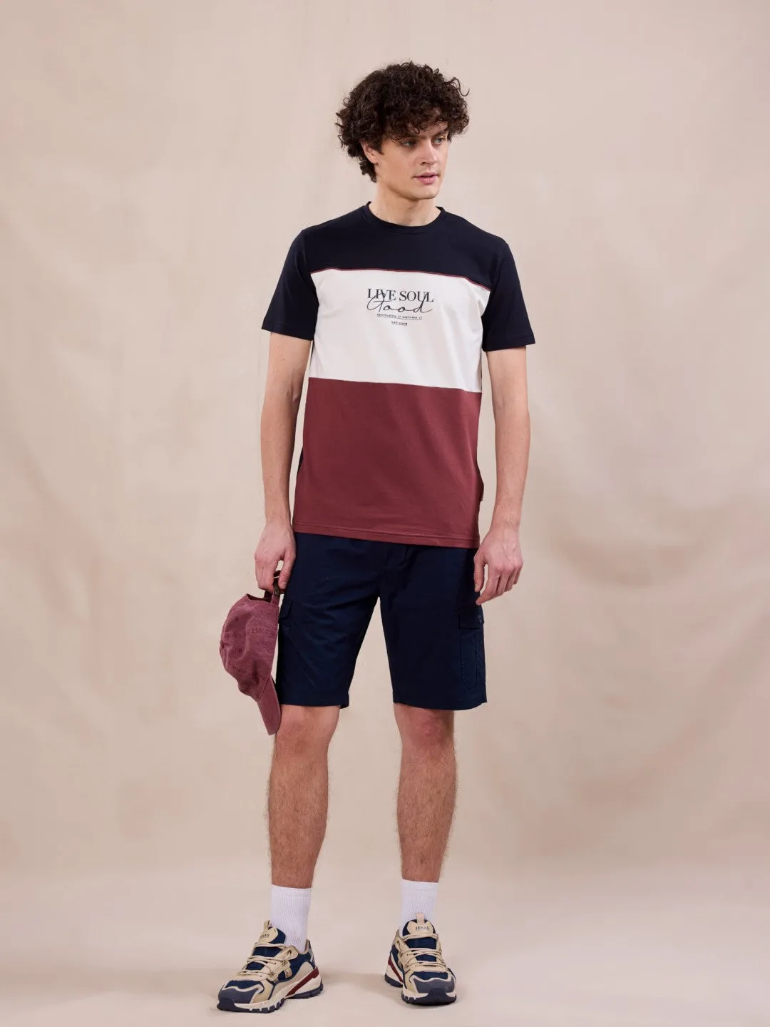 Navy Crew Neck Plain T-Shirt