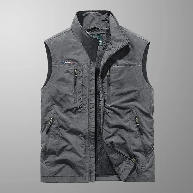 Neil | Multi-Pocket Breathable Outdoor Cargo Vest