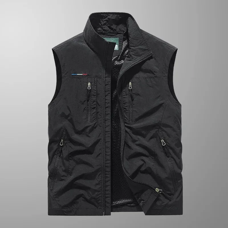 Neil | Multi-Pocket Breathable Outdoor Cargo Vest