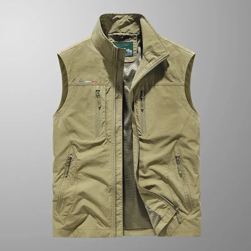 Neil | Multi-Pocket Breathable Outdoor Cargo Vest
