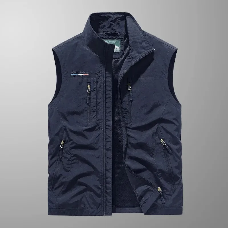 Neil | Multi-Pocket Breathable Outdoor Cargo Vest