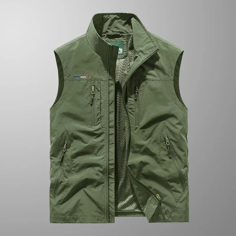 Neil | Multi-Pocket Breathable Outdoor Cargo Vest