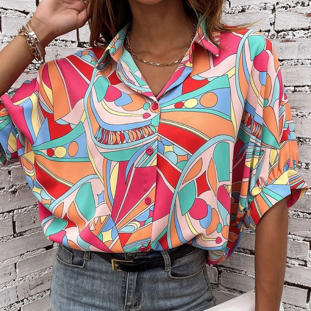 Neon Nouveau Blouse