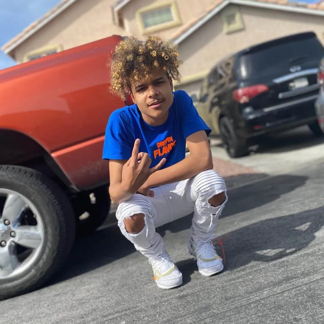 Neon Orange Drippin Flavor | Blue Tee