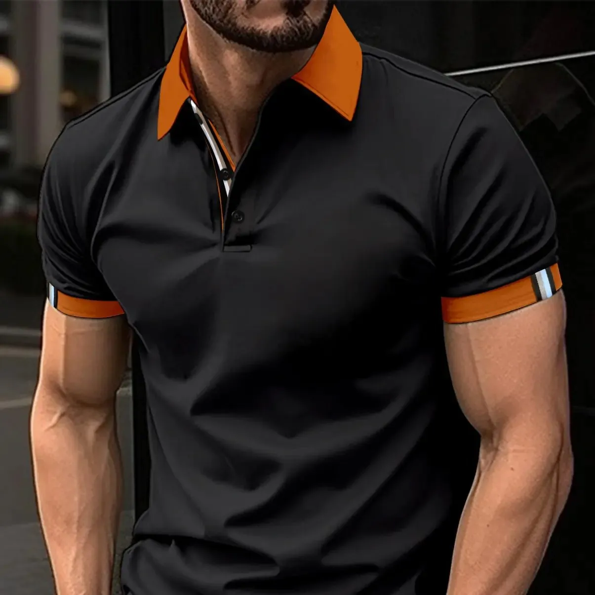 Nero Contrast Polo