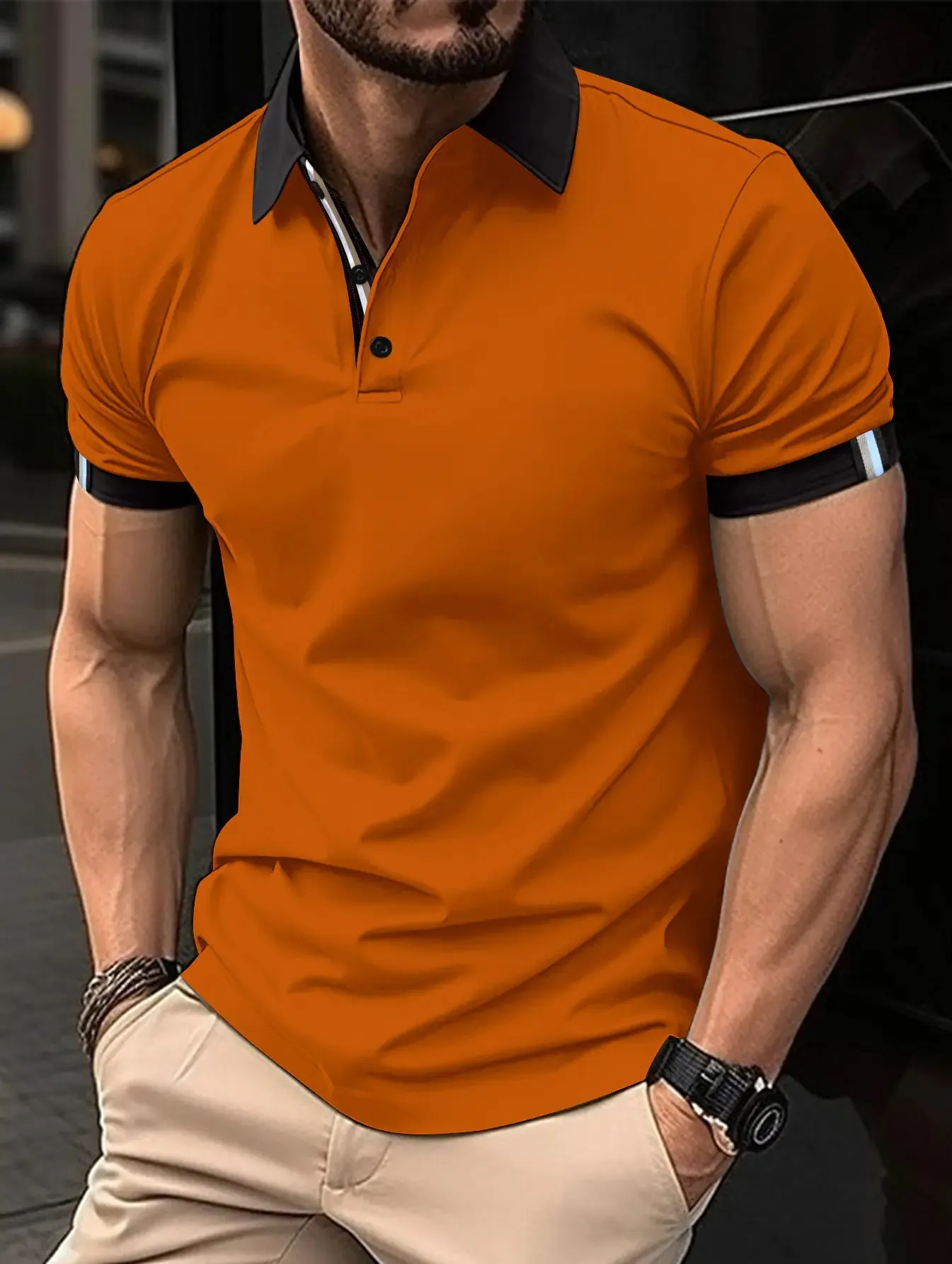 Nero Contrast Polo
