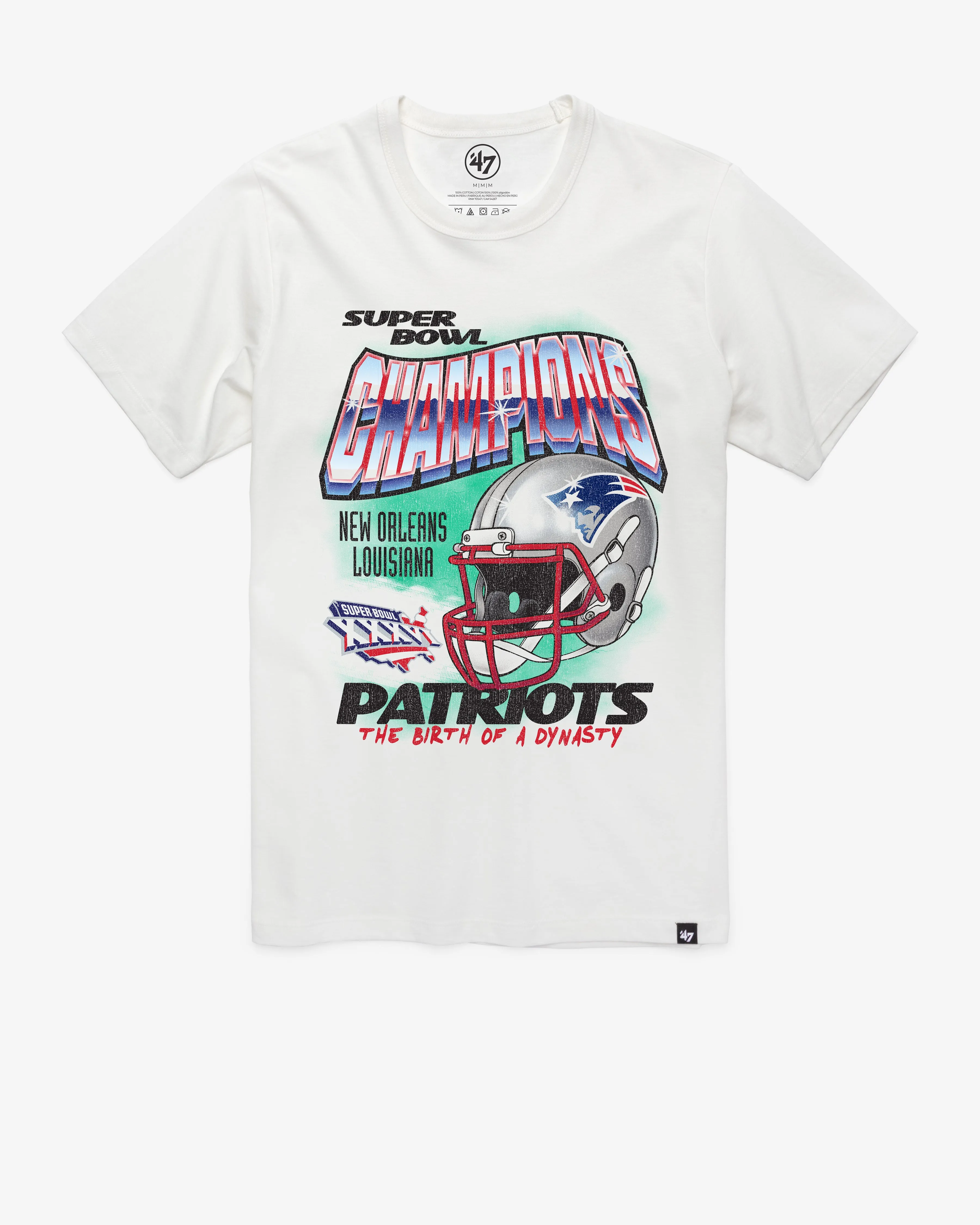 NEW ENGLAND PATRIOTS SUPER BOWL SHOWCASE '47 FRANKLIN TEE