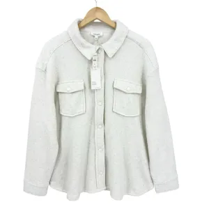 New HAVEN WELL WITHIN Fleece Shirt Jacket Long Sleeve Soft