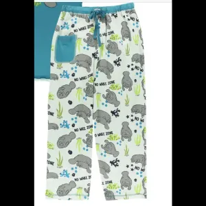 No Wake Zone Manatee PJ Pants by LazyOne