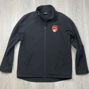 North Sydney United Football Club Soccer Black Soft Shell Jacket Size Small