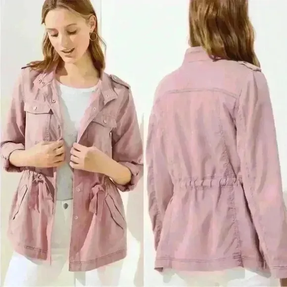 NWT LOFT pink utility jacket.