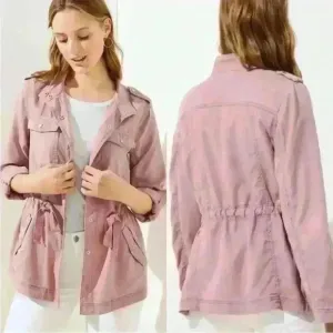 NWT LOFT pink utility jacket.