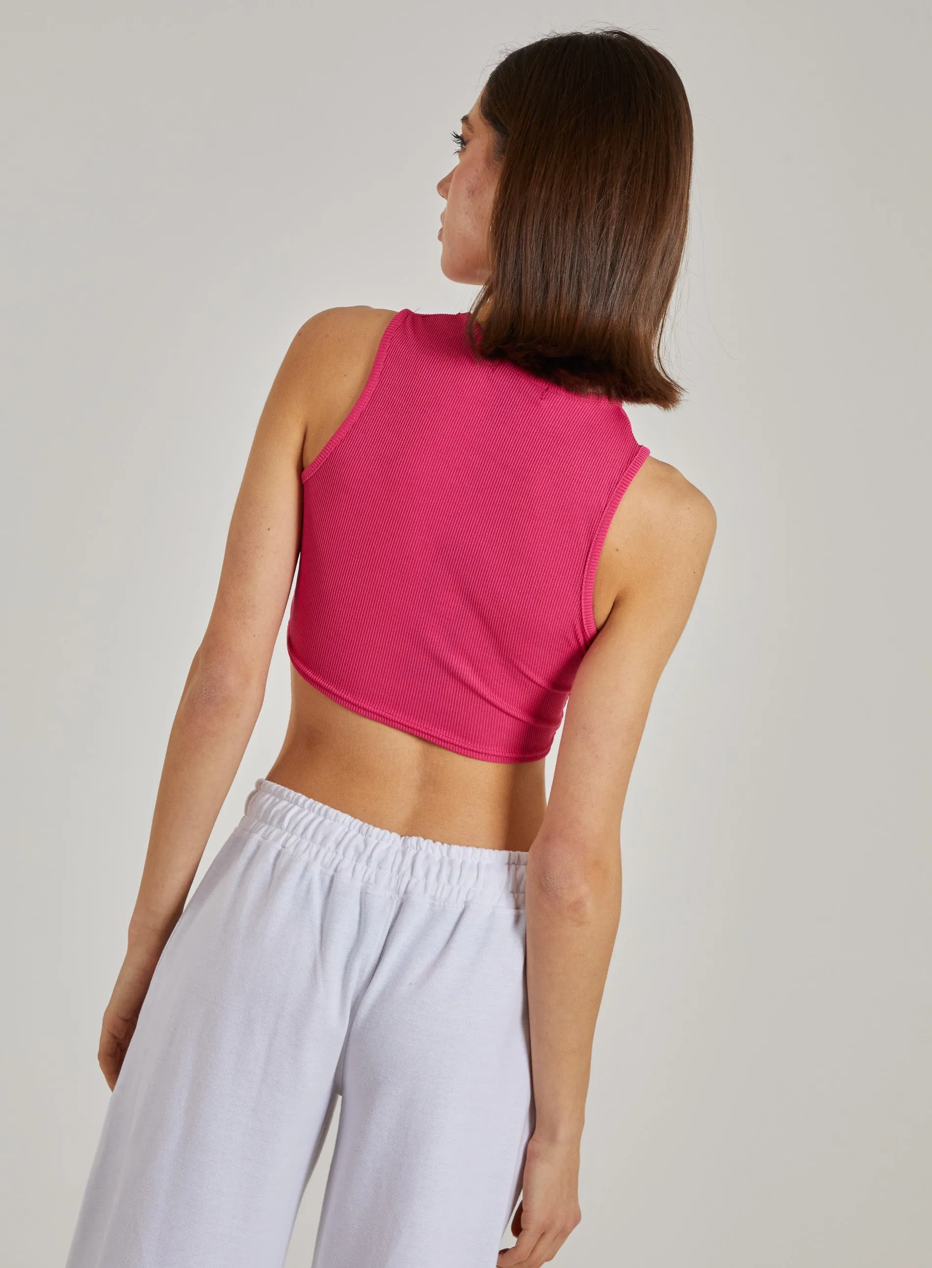 Oakland Ribbed Cropped Vest