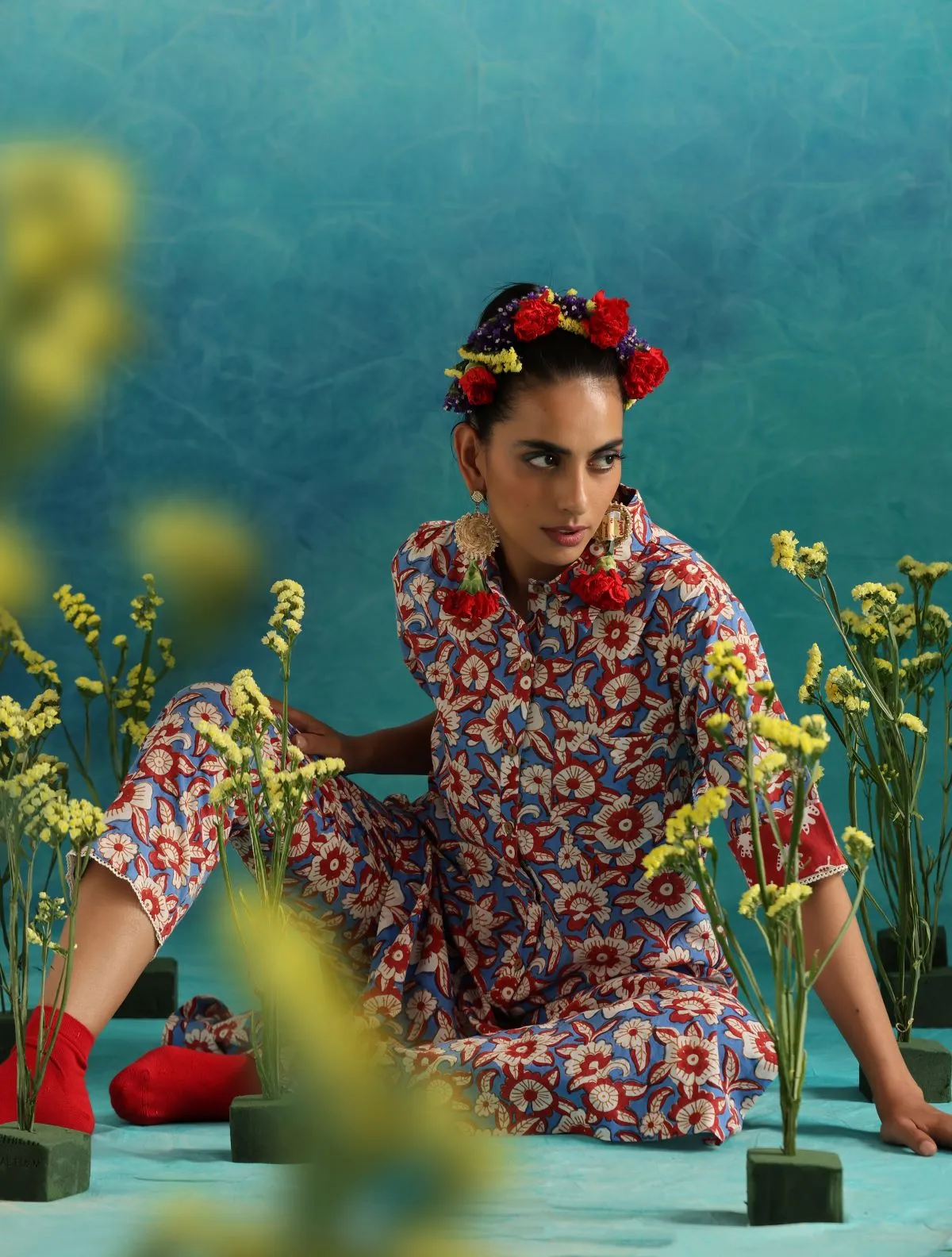 ON SALE- Floral fields kurta set